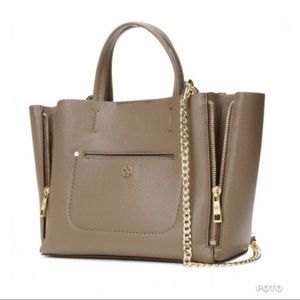 Double Zip Crossbody with Chain